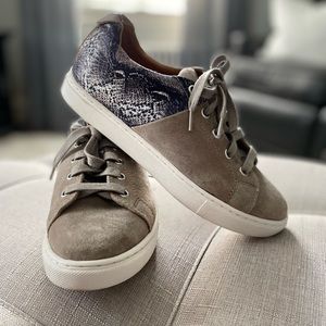 Tahari Suede and Leather Fashion Sneakers in Size 6.5!